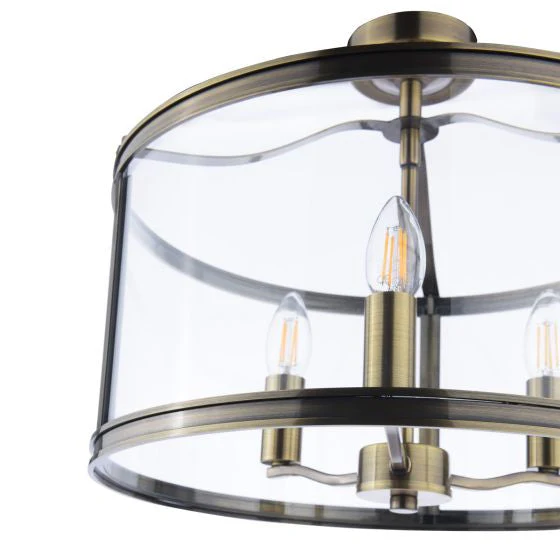 Harrington 3/5 Light Pendant Matt Black and Glass - Image 25