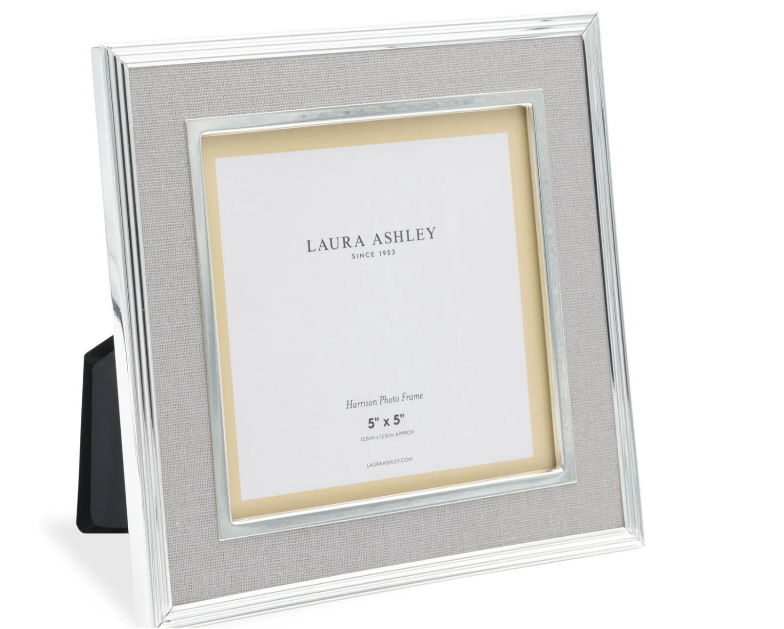Harrison Photo Frame Pale Charcoal Linen 5" x 5"