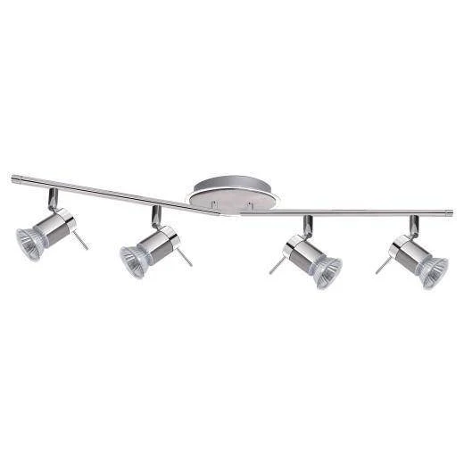 Hera 4Lt LED Bathroom Split Bar Light IP44 - Polished Chrome