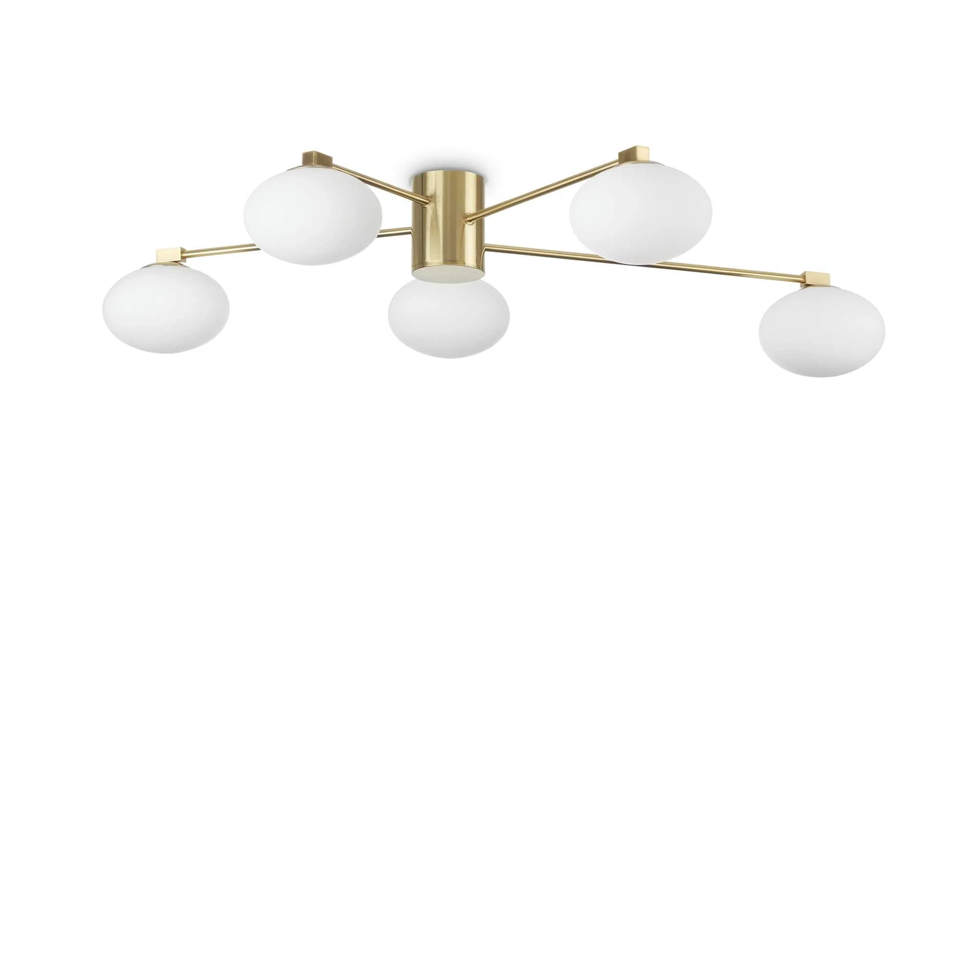 Hermes Semi-Flush Ceiling Light - Brass Finish