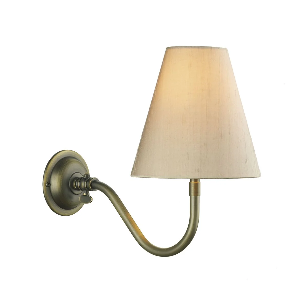 Hicks Single Wall Bracket in Black/Antique Brass  Excludes Shade- Promotional Offer