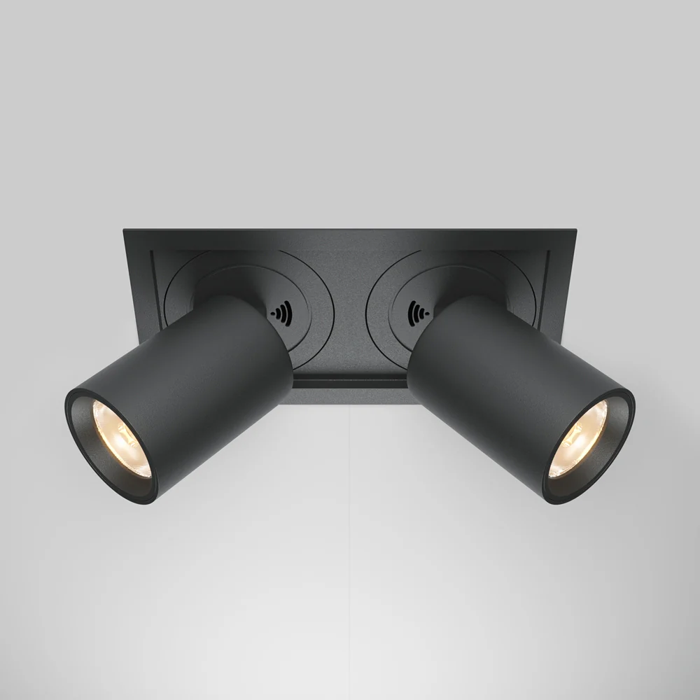 Hidden 1/2Lt Recessed Ceiling Light - Black/White - Image 2