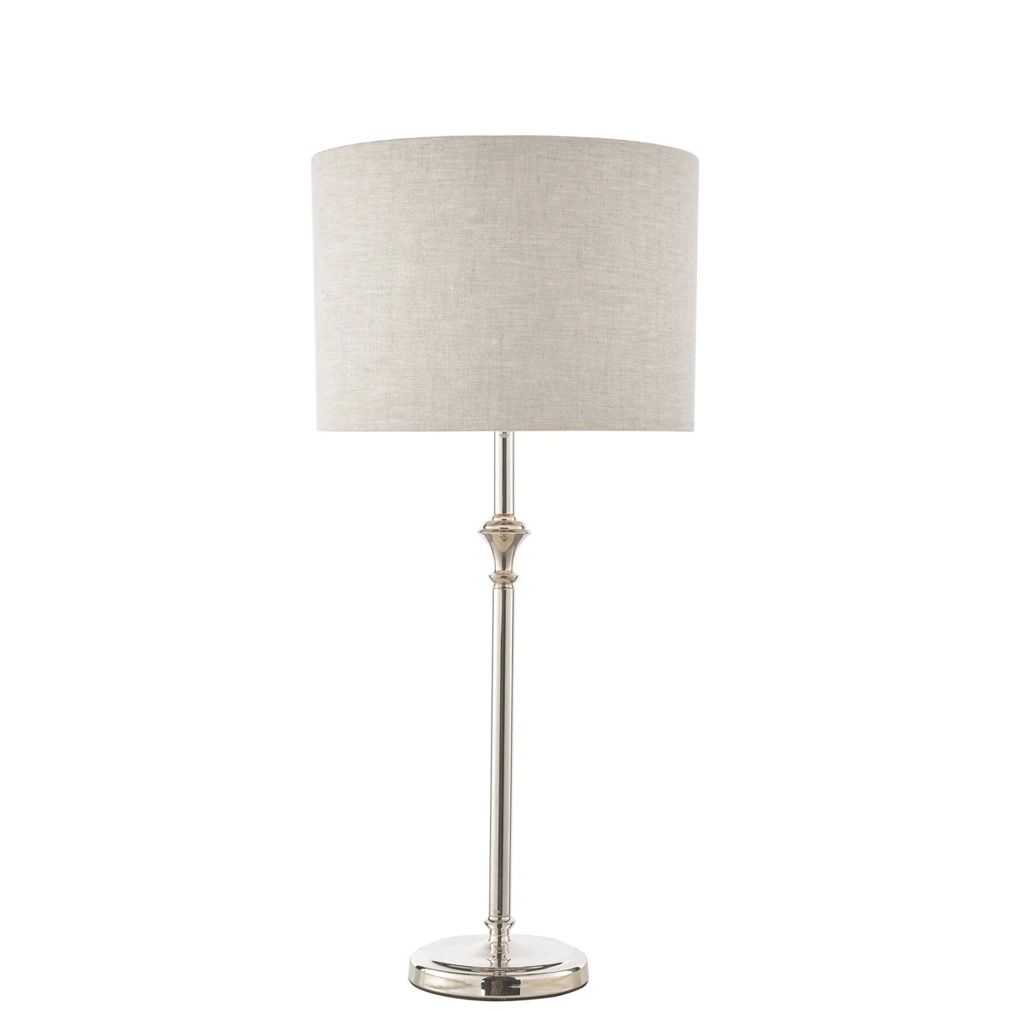 Highgrove Table Lamp Matt Antique Brass/Polished Chrome With Shade E14 - Image 5