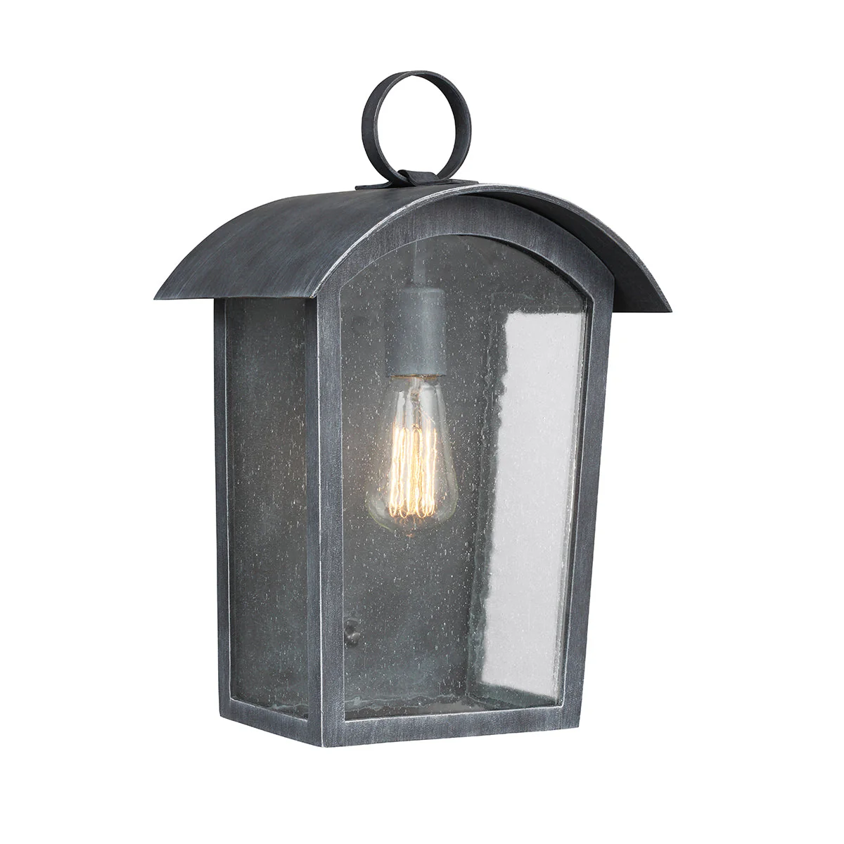 Hodges Wall Lantern - Ash Black Finish