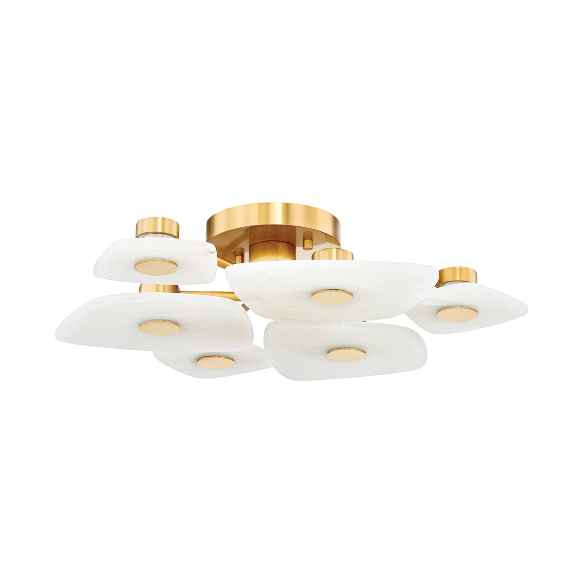Holmdel LED Flush Ceiling Light - Brass