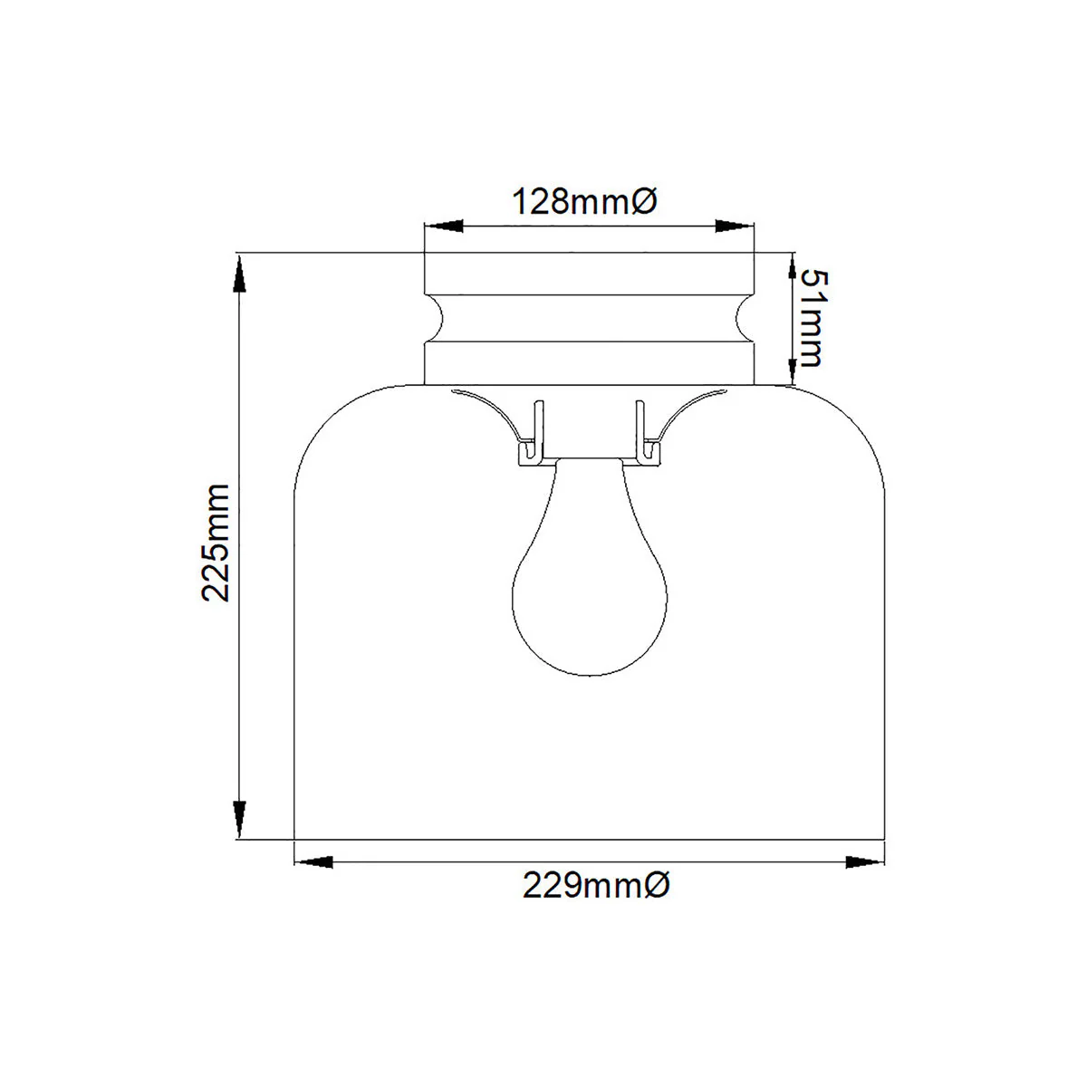 Hounslow 1 Light Flush Light - Burnished Brass/Polished Nickel - Image 12