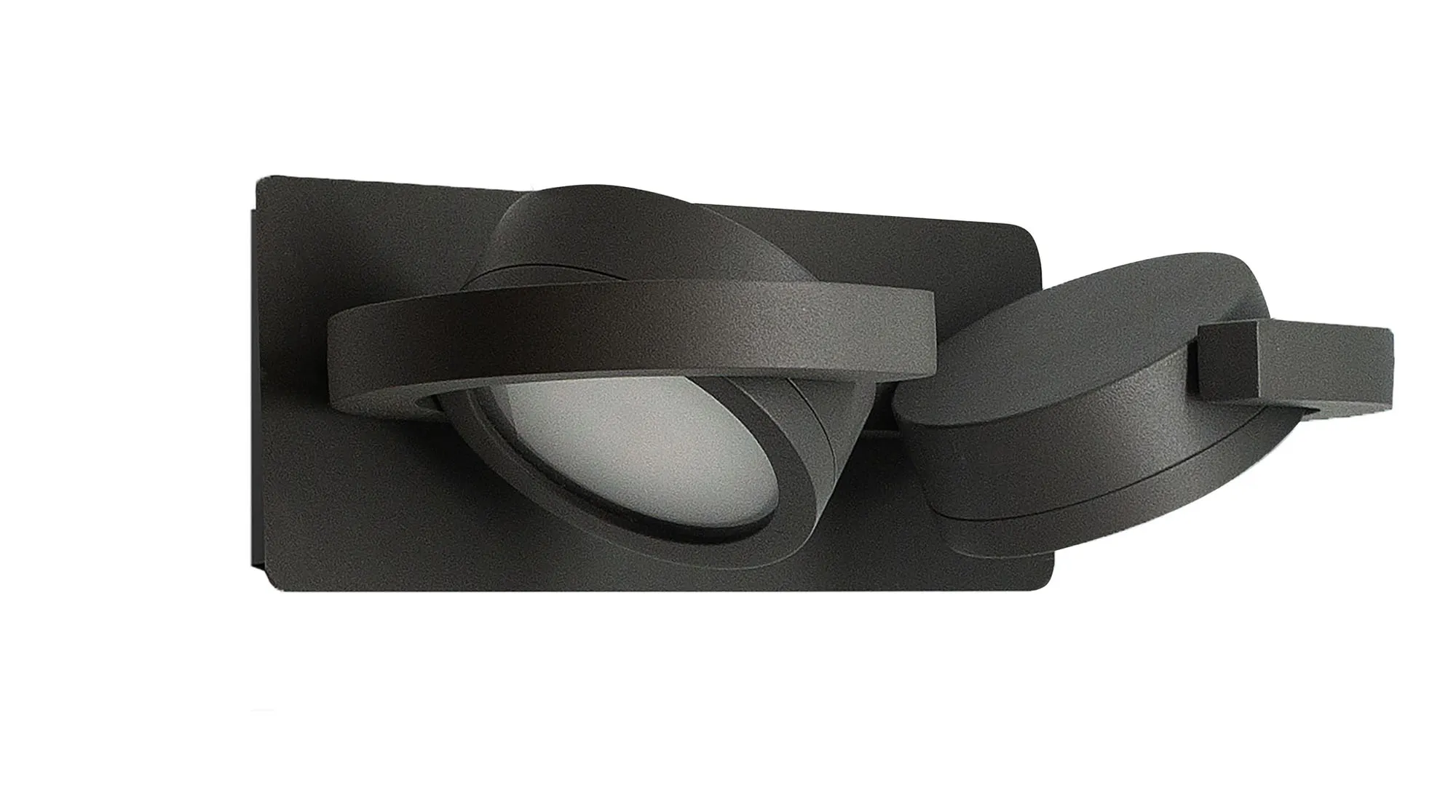 Iguazu 1/2Lt Wall Lamp- Anthracite/ White Finishes - Image 2