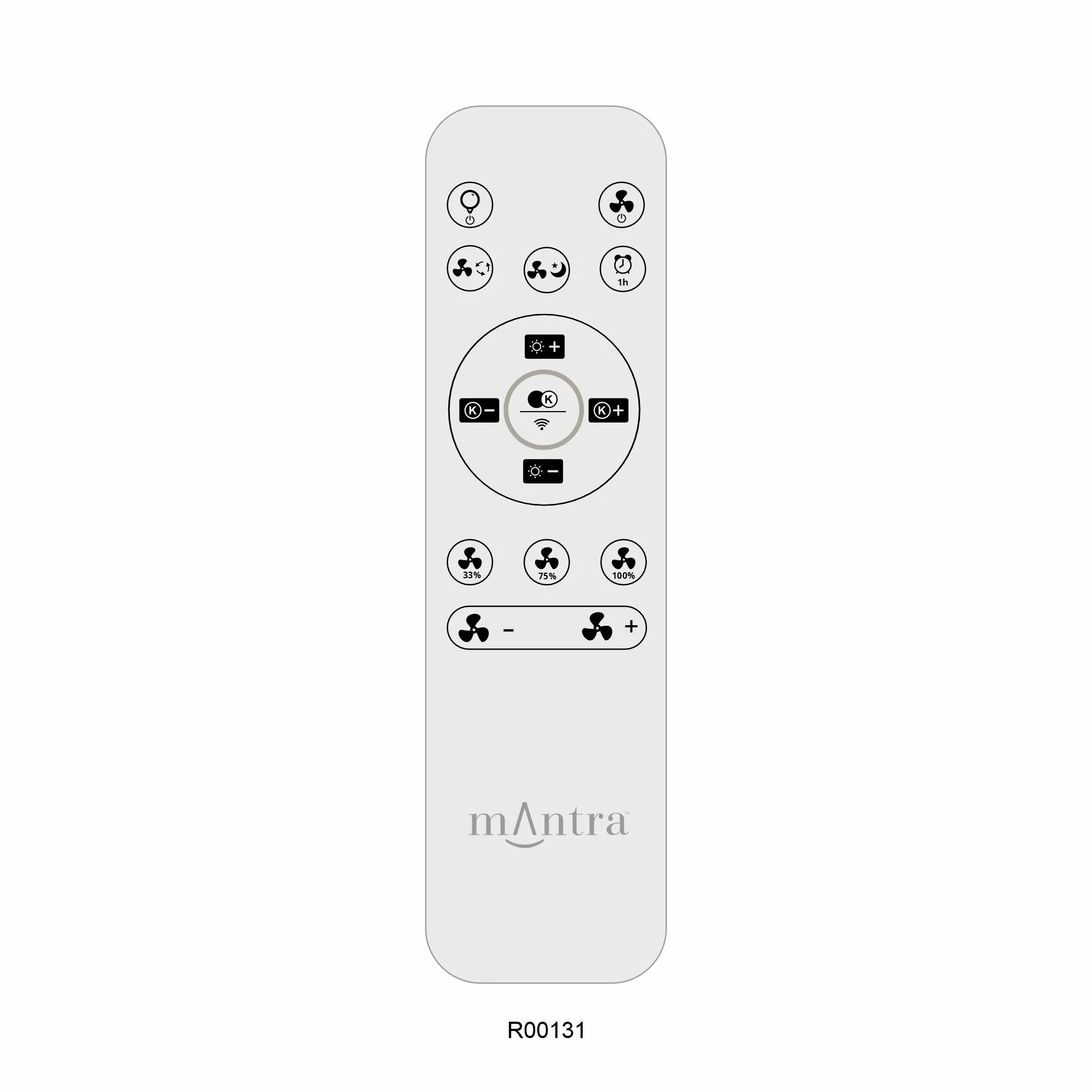 Indonesia LED  Fan Remote Control -  Beige Rattan - Image 6