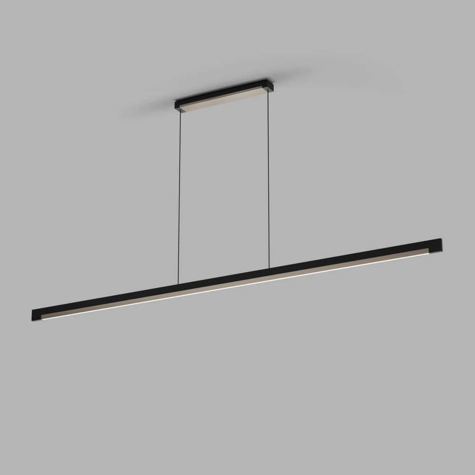 Inlay S1400/ S1900  Linear Pendant- Matt Black/Satin Gold & Silver - Image 9