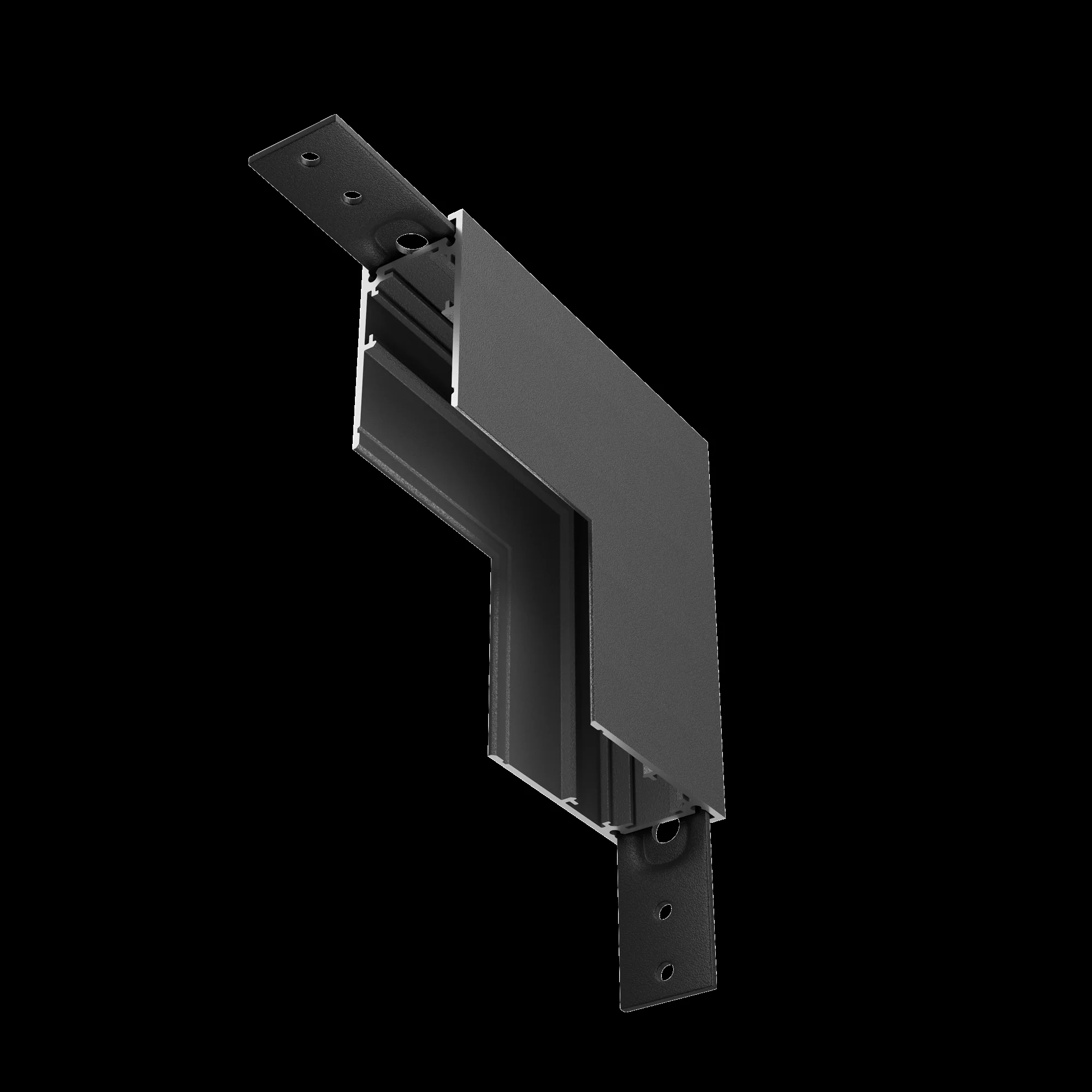 Internal L-connector Exility surface-mounted