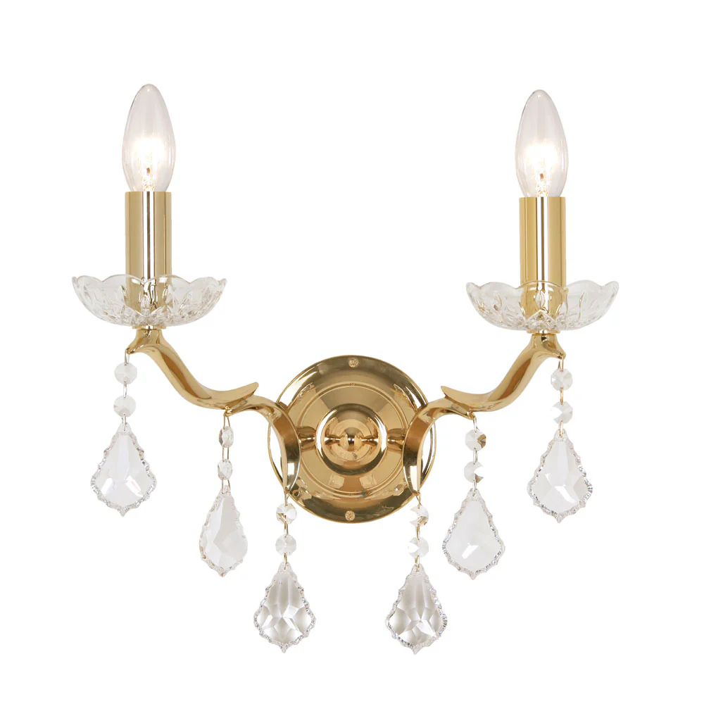 Isabella 2 Lt Wall Light- Gold Finish