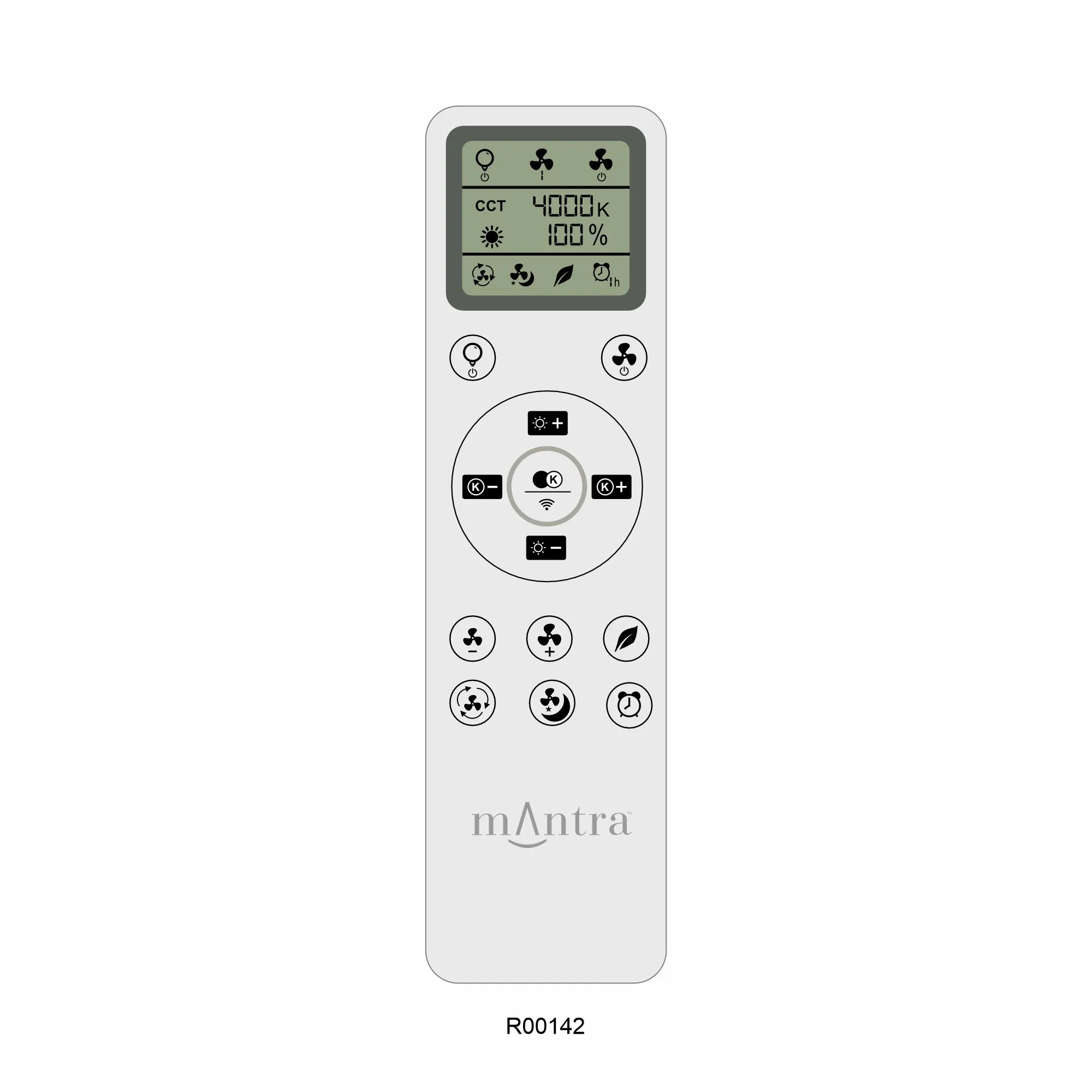 Island LED Fan Light W/ Remote Control - Black - Image 5