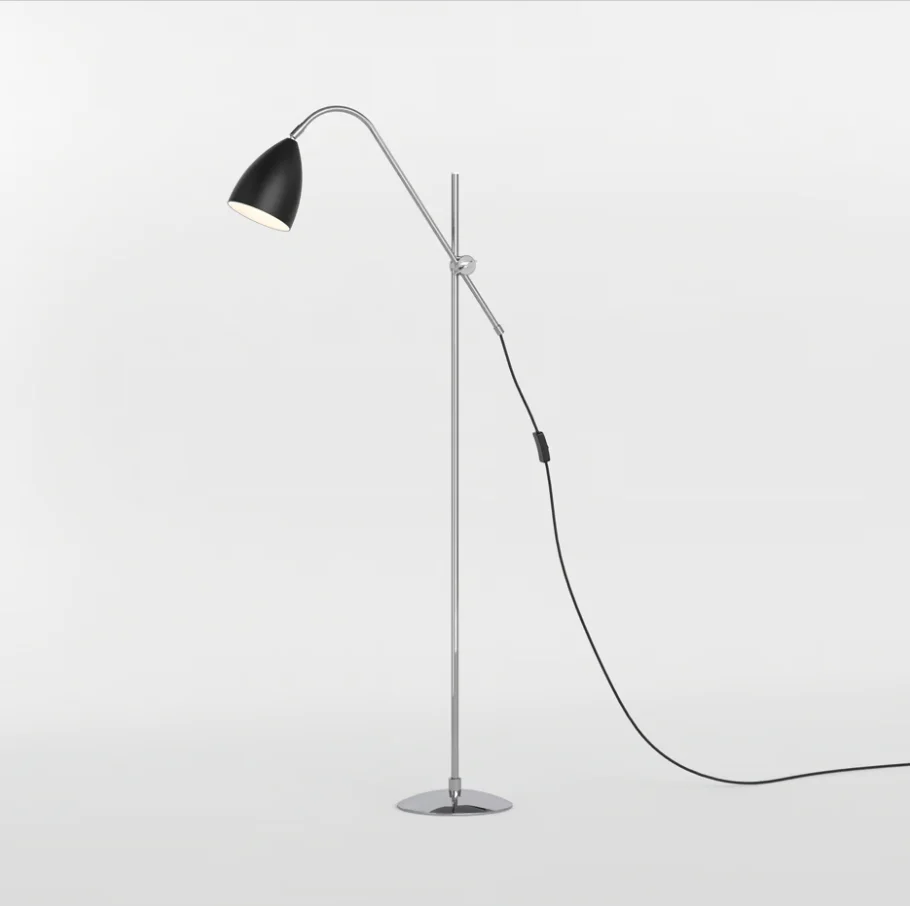 Joel Floor Light- Matt Black Finish