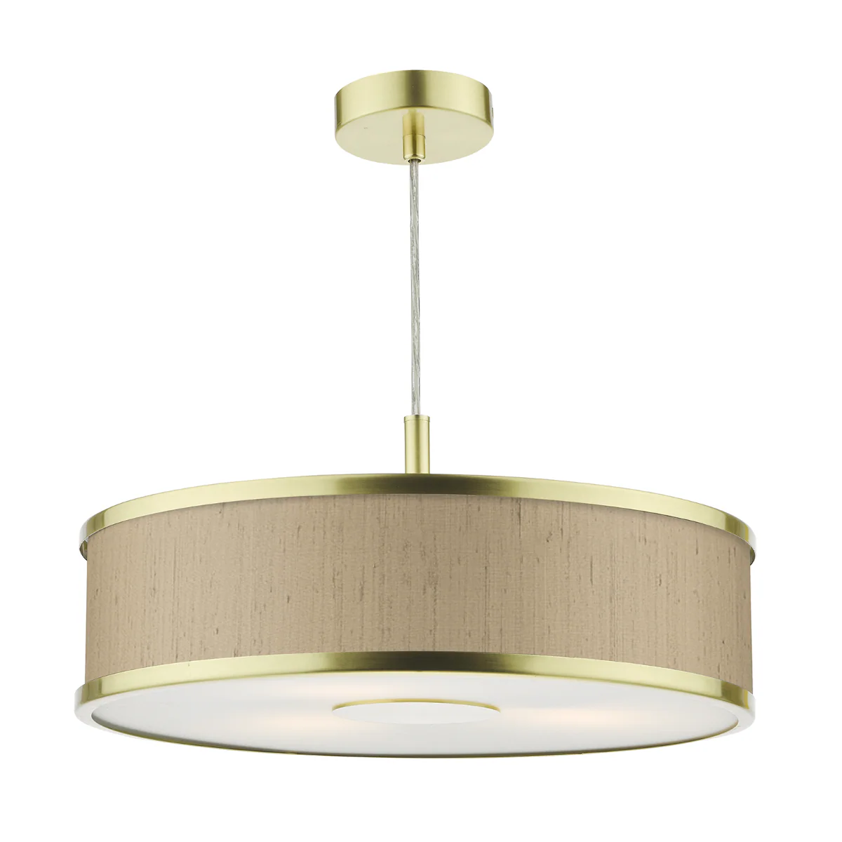 Jolyon 3/6Lt Pendant Brushed Brass With Bespoke Various Finishes