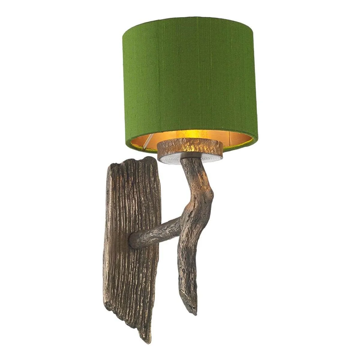Joshua Single/Double Wall Light with Silk Shade Bespoke Colour