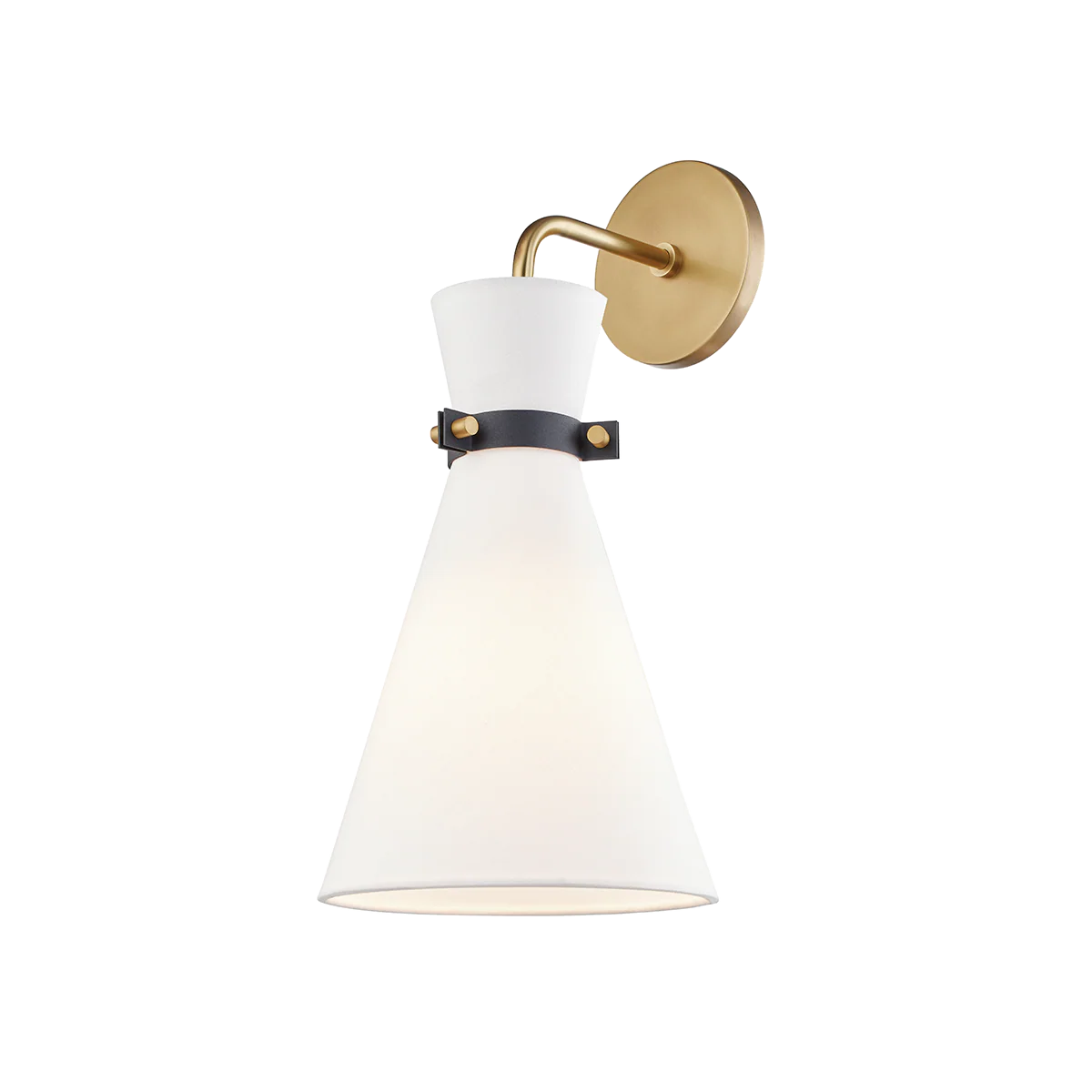 Julia 1Lt Wall Sconce - Brass/Nickel
