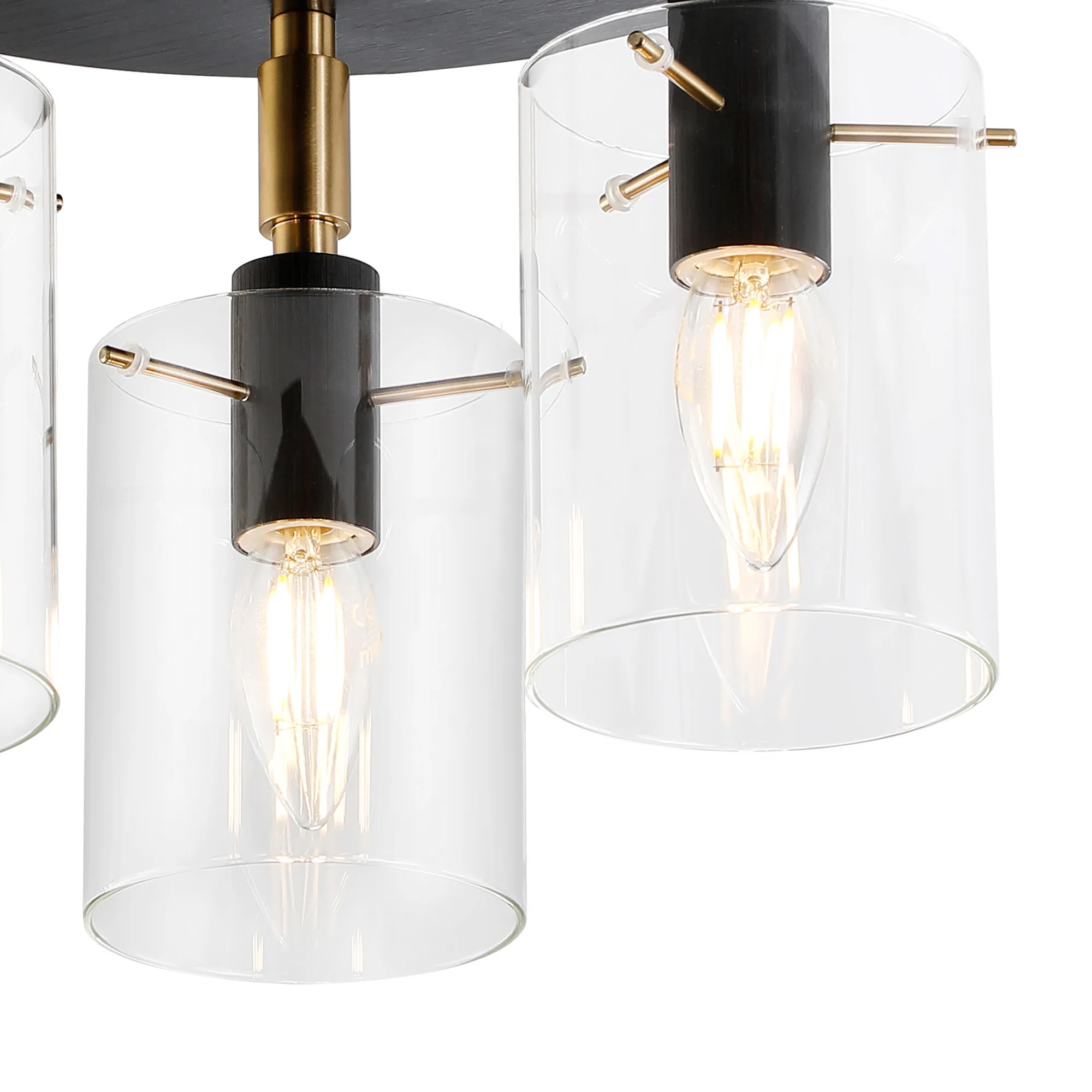 Karlo Semi Flush Bathroom Ceiling Light- Various Finishes - Image 18