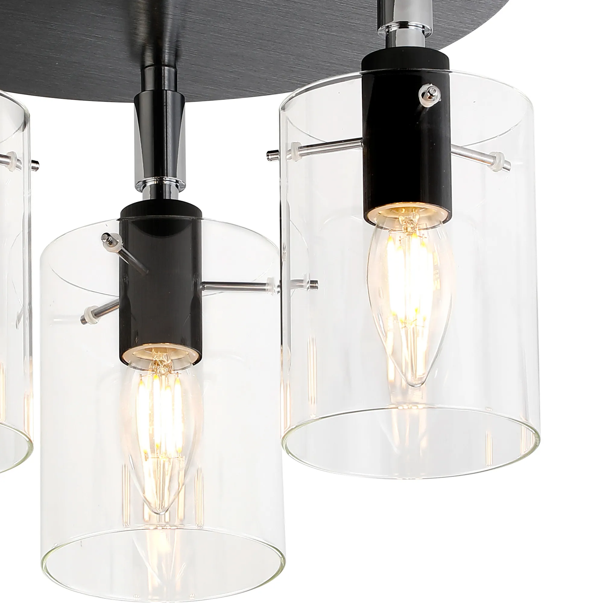 Karlo Semi Flush Bathroom Ceiling Light- Various Finishes - Image 9
