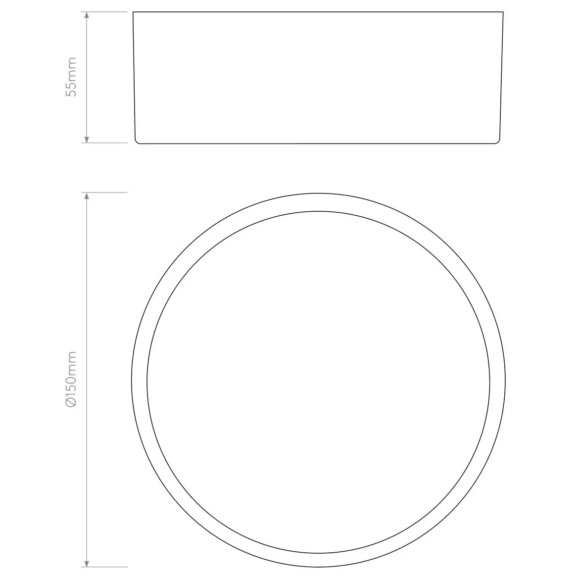 Kea 150/250 Round Textured Black/Textured White - Image 4