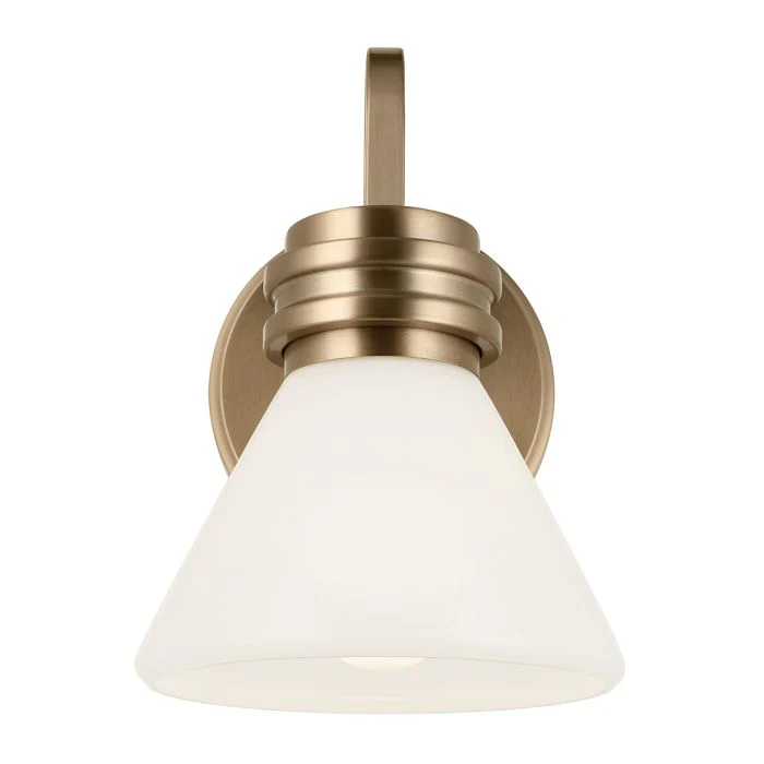 Kichler Farum 1 lt Wall Light IP44- Champagne Bronze/  Polished Chrome/ Black - Image 16