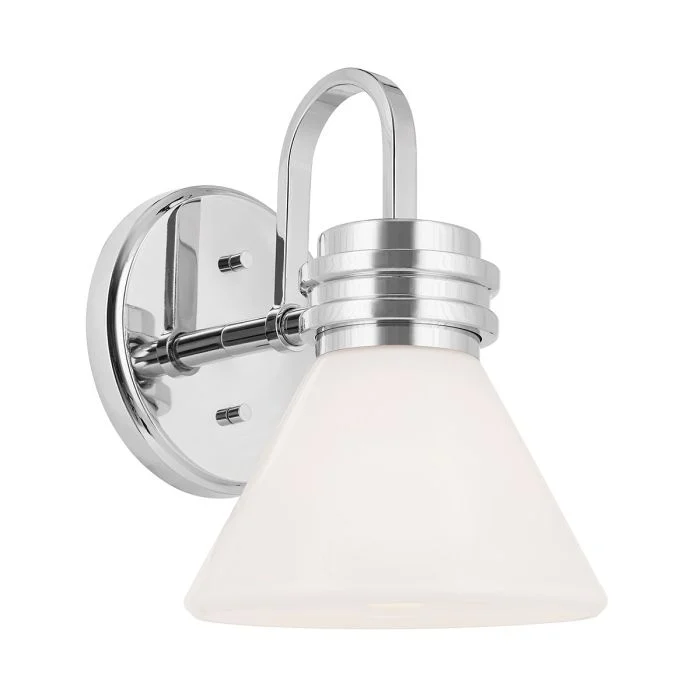Kichler Farum 1 lt Wall Light IP44- Champagne Bronze/  Polished Chrome/ Black - Image 3