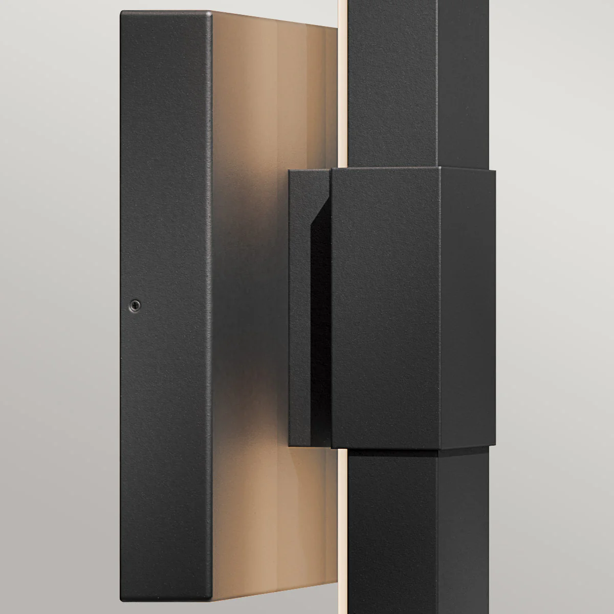 Kichler Nocar LED Exterior Wall Light - Textured Black  IP44 Integrated LED - Image 15