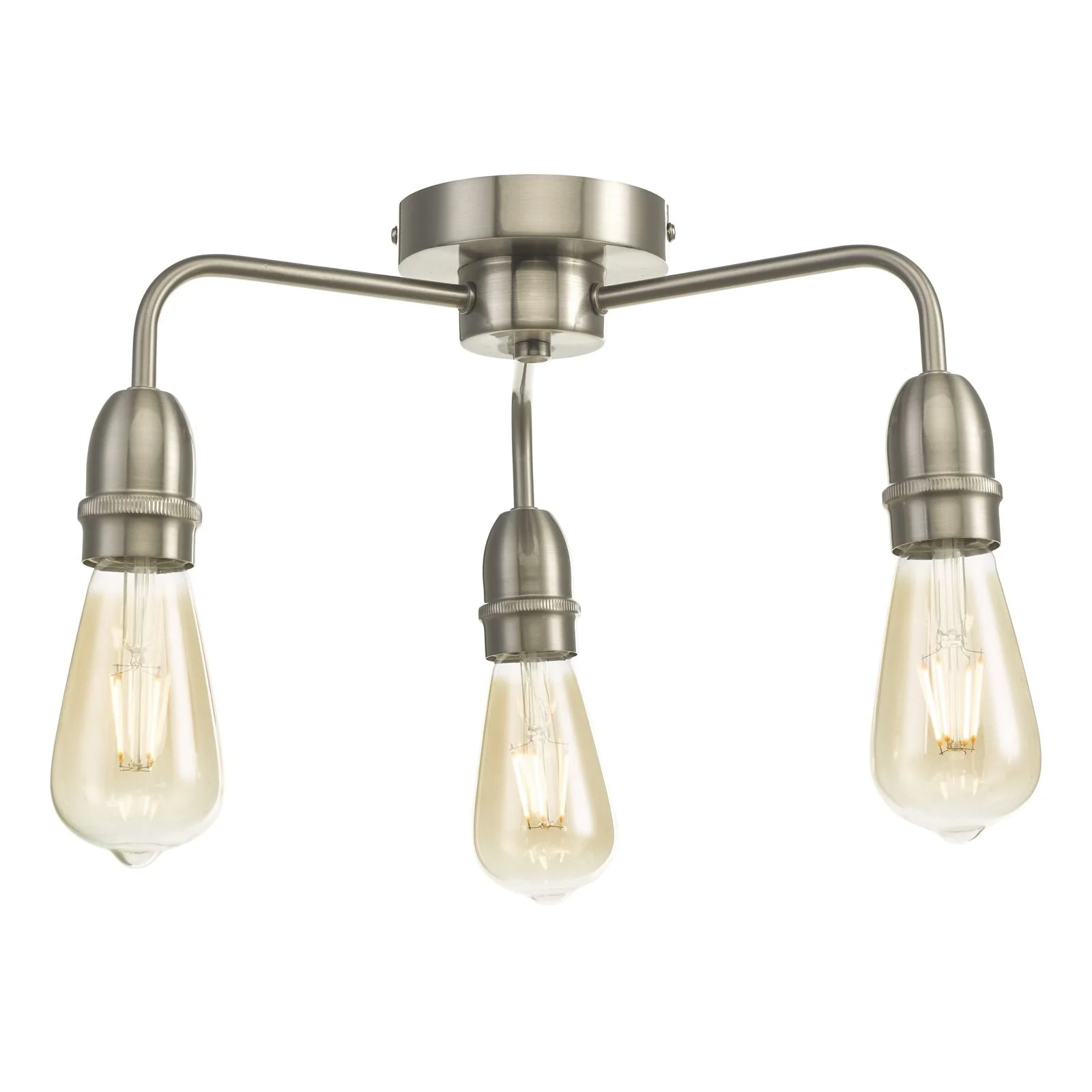 Kiefer 3/6Lt Light Flush Antique Brass/Satin Chrome - Promotional Offer