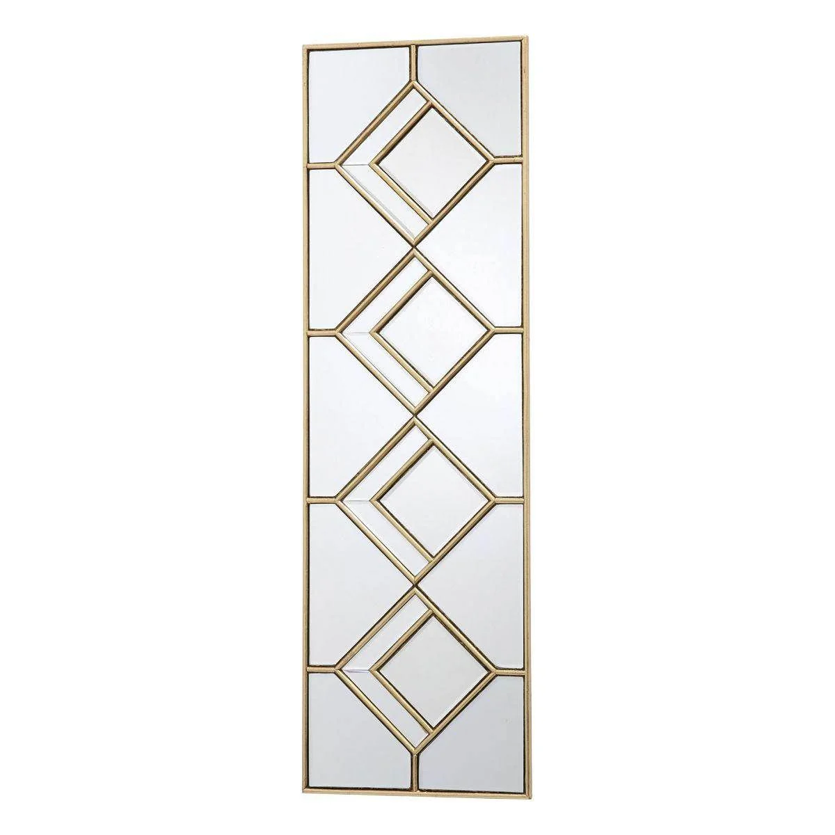 Kipton Rectangle Decorative Mirror With Gold Foil Detail