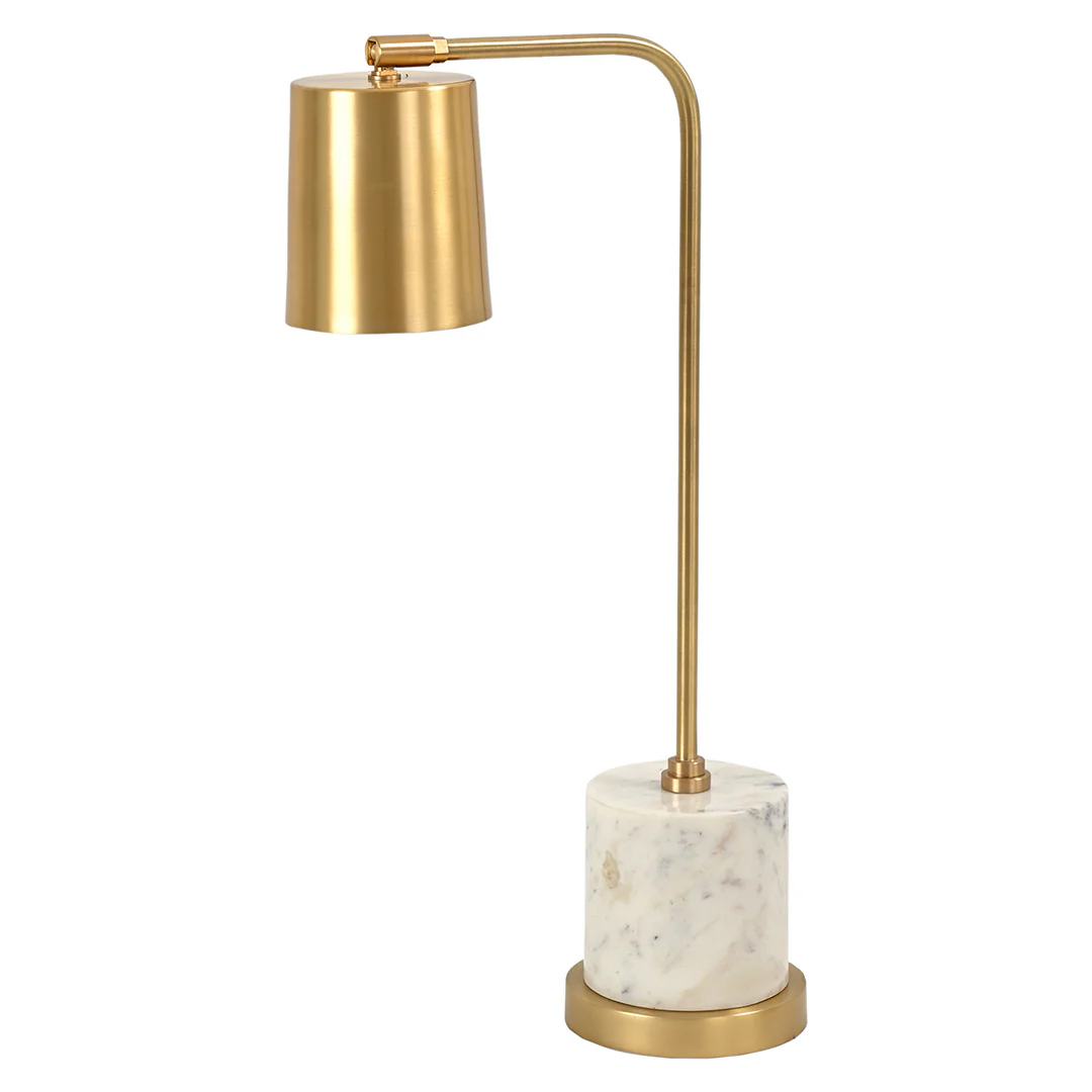 Klamath Table Lamp - Marble & Brass
