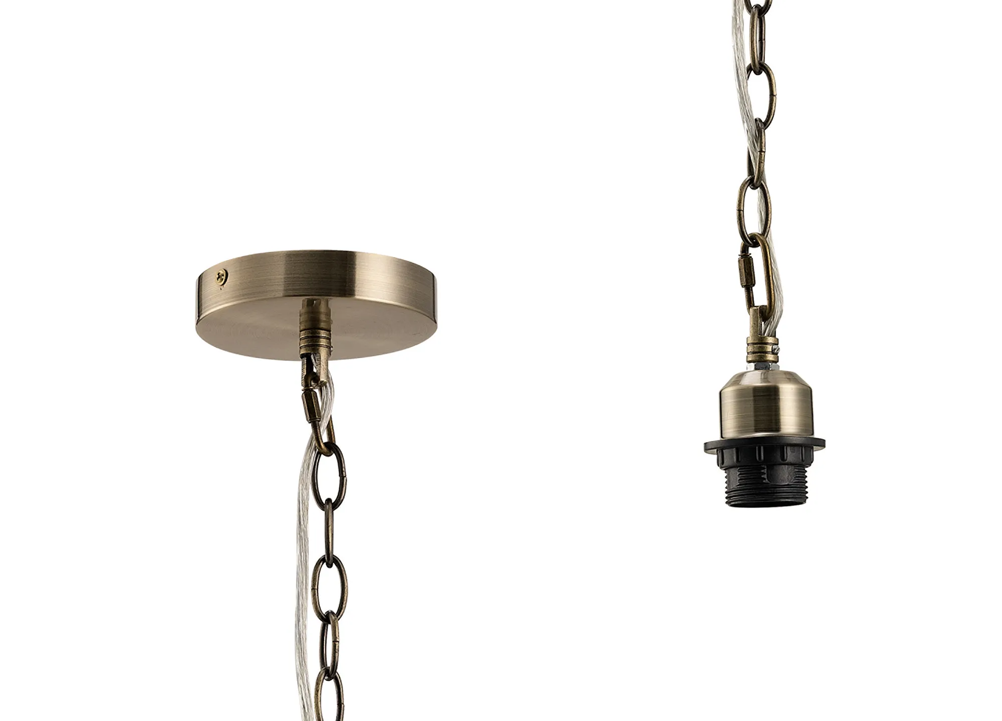 Kudo 12cm Electrical 1 Light Pendant Suspension Kit  E27 (Maximum Load 5kg)- Various Finishes - Image 14