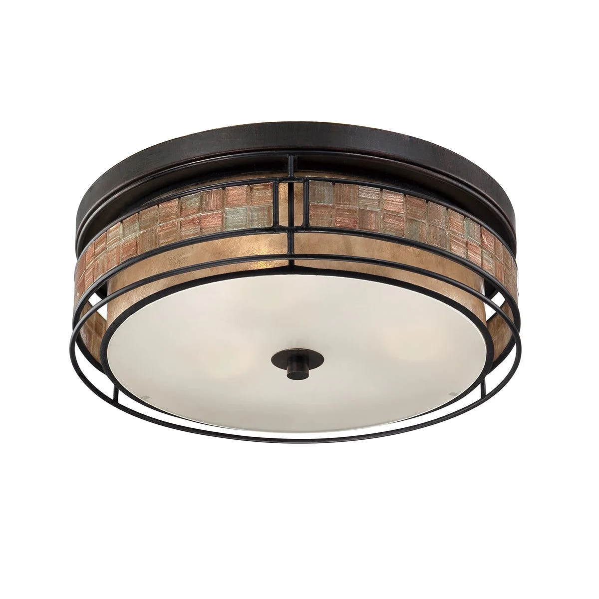 Laguna 3lt Flush Ceiling Light - Renaissance Copper Finish