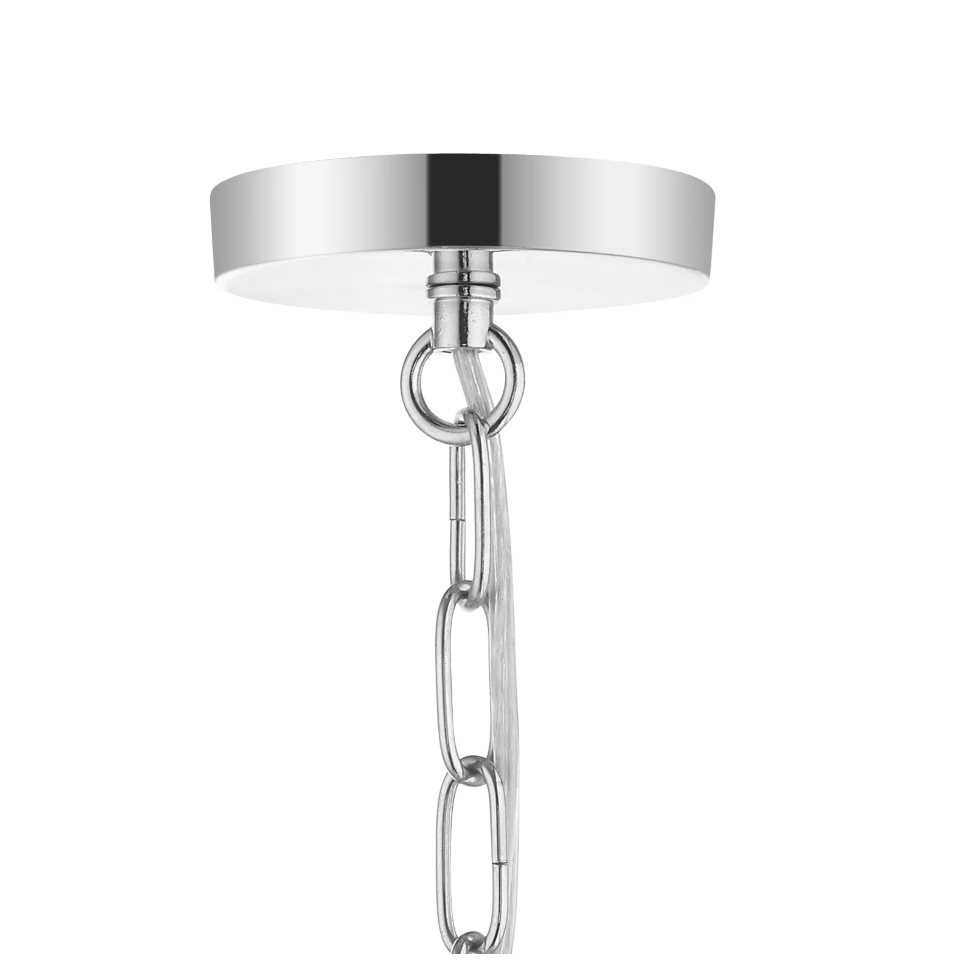 Laura 3/5Lt Oval Centre Ceiling Light- Polished Chrome Finish - Image 4