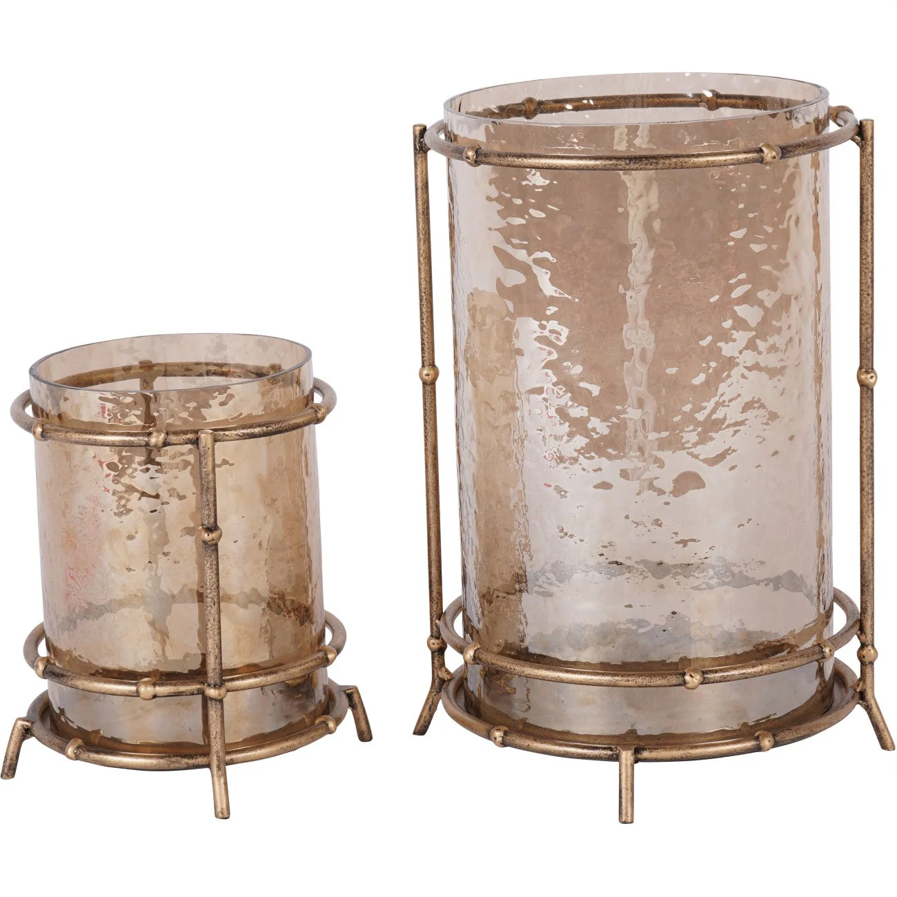 Small Astaire Bamboo Table Hurricane - Image 6