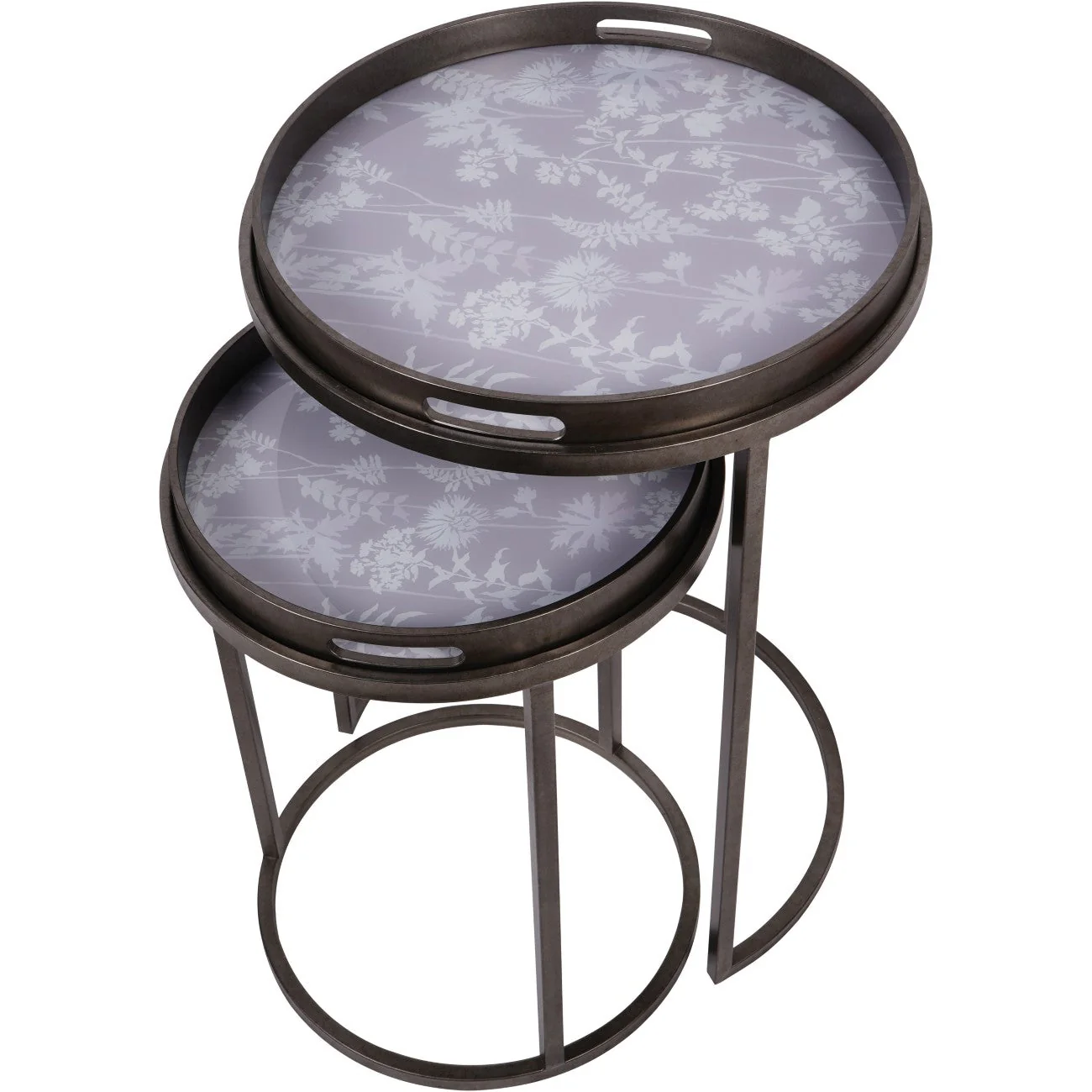 Tidworth Set of 2 Side Tray Tables - Image 2