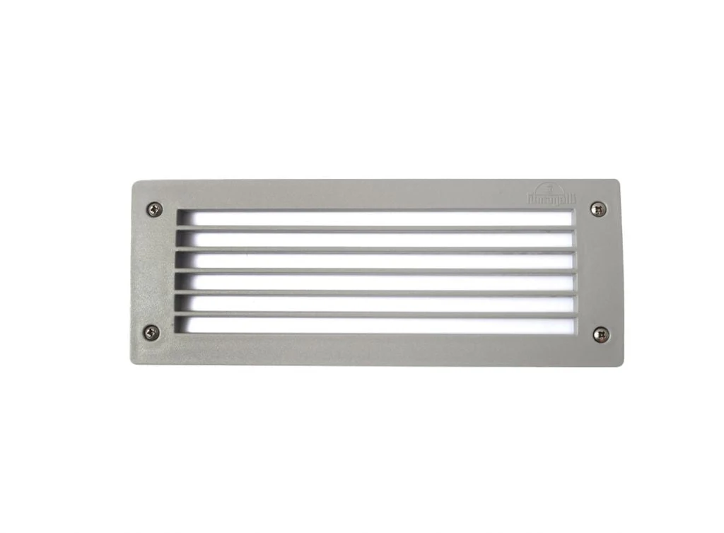 Leti Recessed Wall Light IP66 - Black & Grey Finish