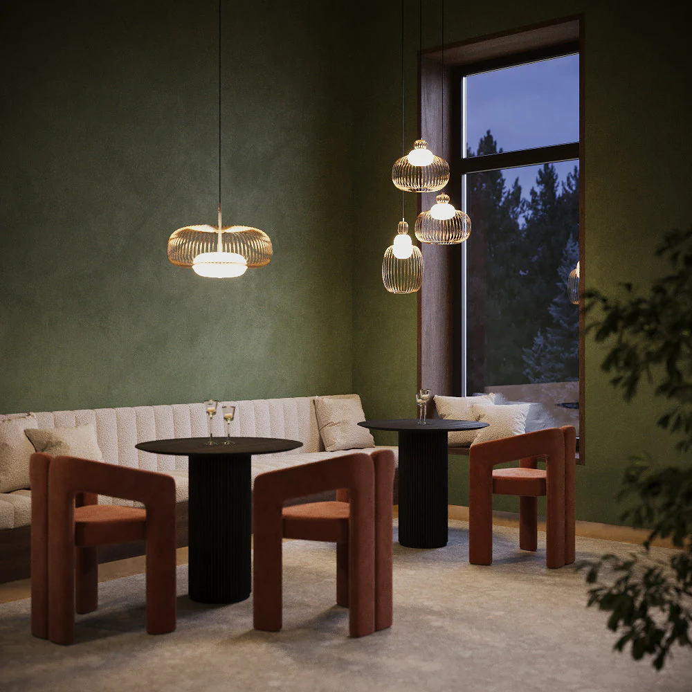 Levitation LED Hanging Light - Brass - Image 4