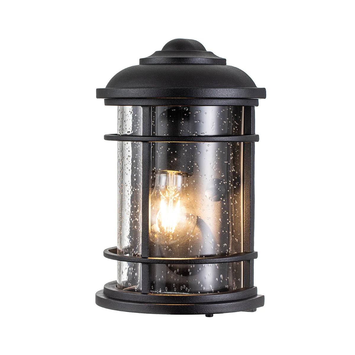 Lighthouse Half Lantern – Textured Black