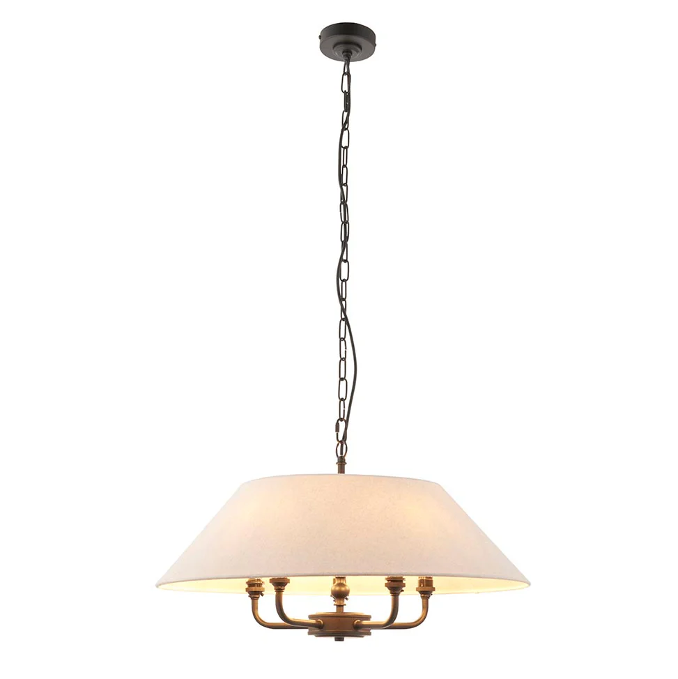 Lille 5lt Ceiling Light - Black/ Brass Base Finishes