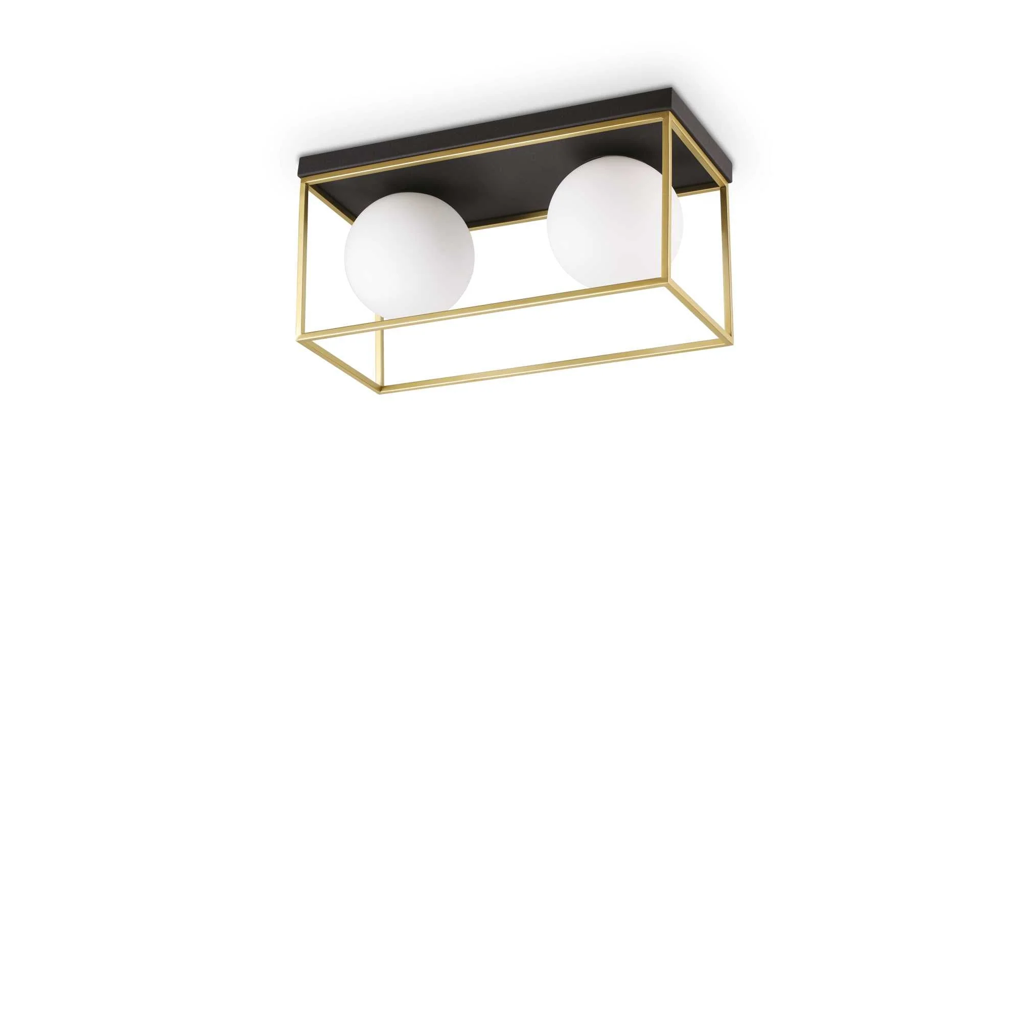 Lingotto Flush Ceiling Light - Brass Finish