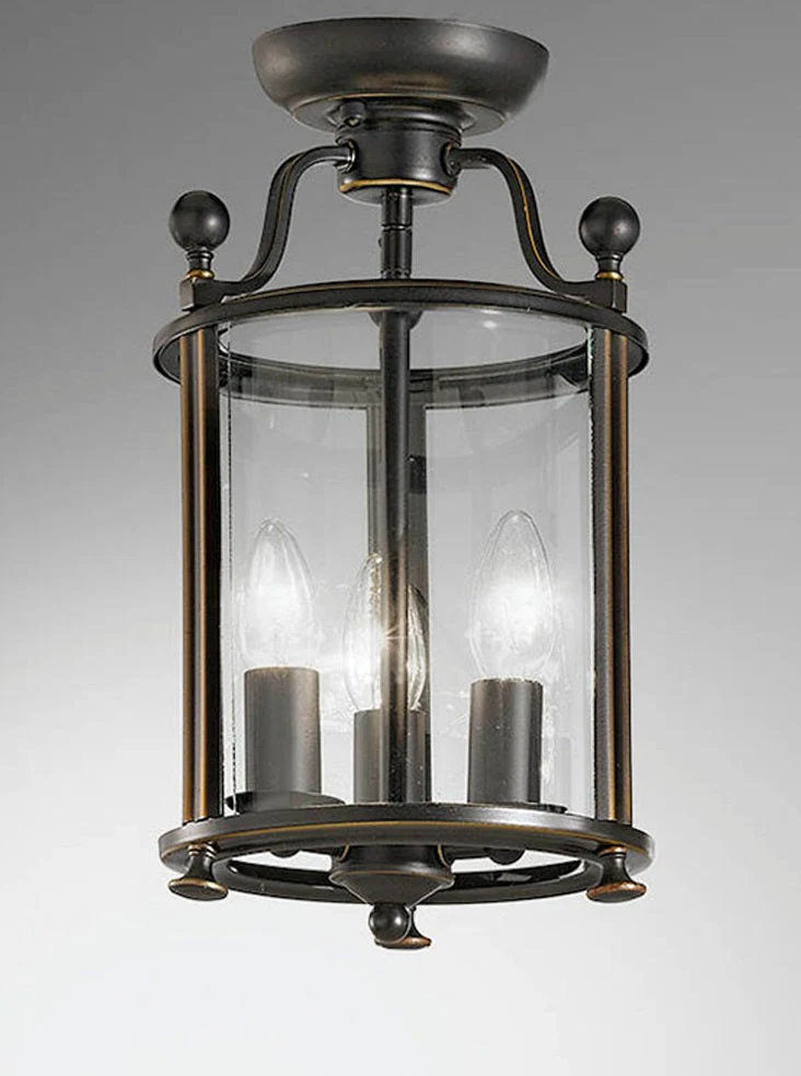 Lola 3/4/8/12Lt Lantern - Antique Bronze/ Chrome Finish - Image 10