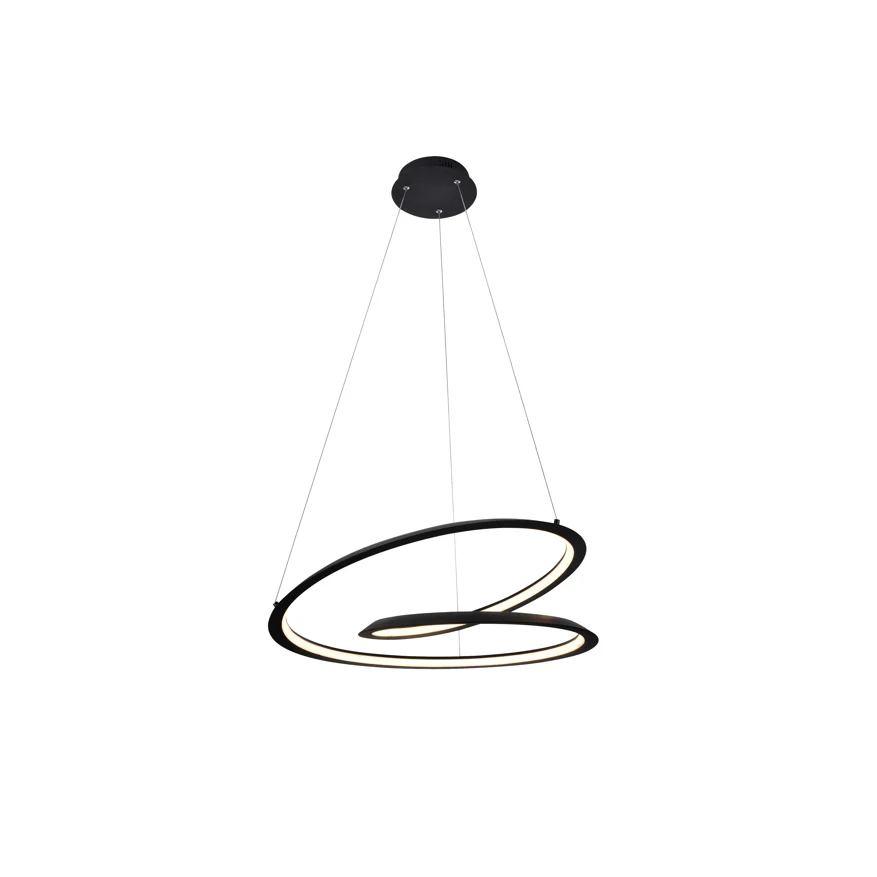 Looping LED Lamp, Black/White in Medium/Large