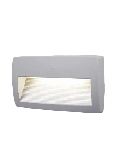 Lorenza 150/190/270mm Outdoor Recessed Wall Light - Black/Grey Finish - Image 2