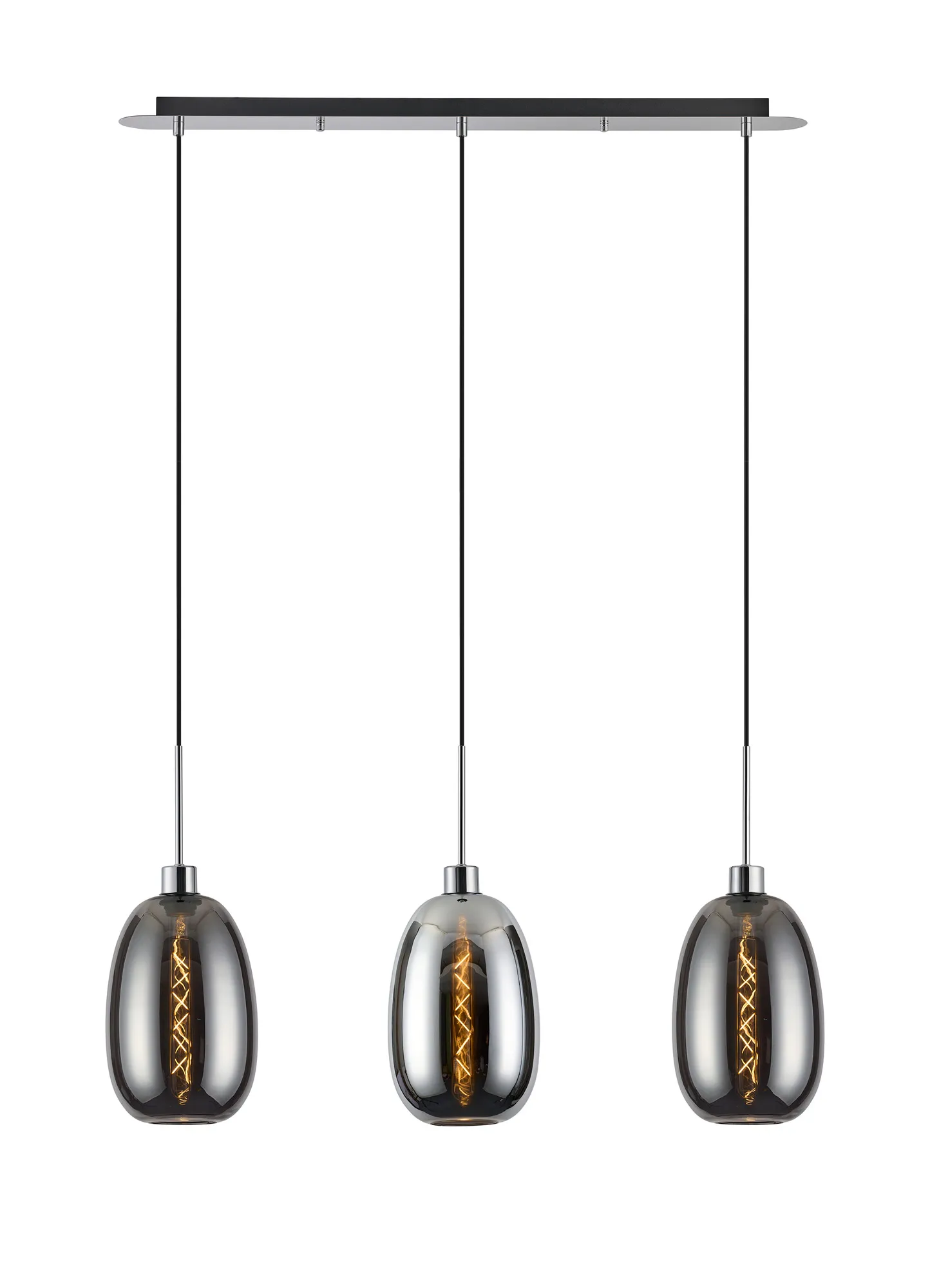 Lori 3Lt Linear Pendant- Polished Chrome w Various Finishes