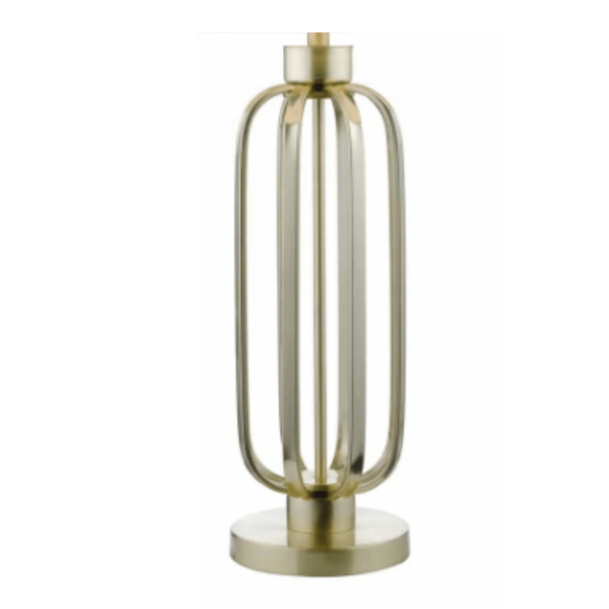 Lucie Table Lamp Satin Brass complete with Shade - Image 2