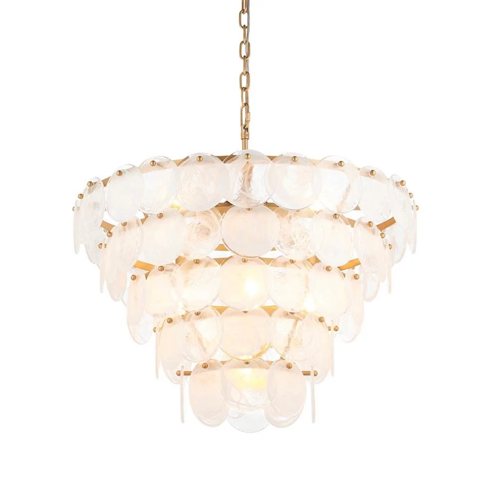 Lucinda 9Lt Centre Ceiling Light - Antique Silver/ Antique Gold - Image 2