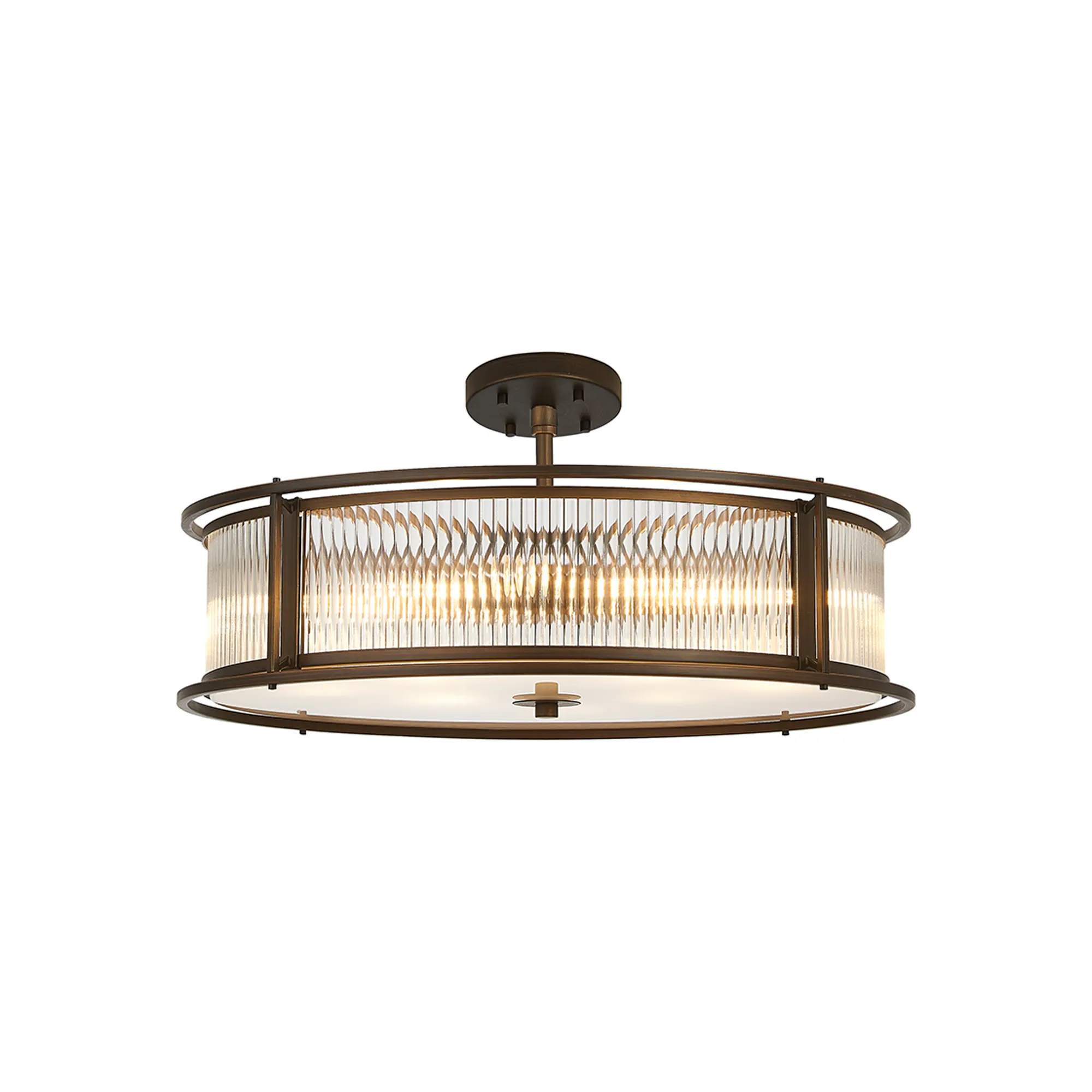 Luiz Semi Flush Light - 65cm and 80cm - Various Finishes