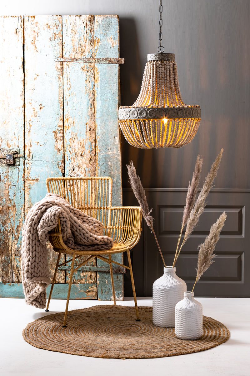 Luna Pendant Ceiling Light Old White Finish - Promotional Offer - Image 5