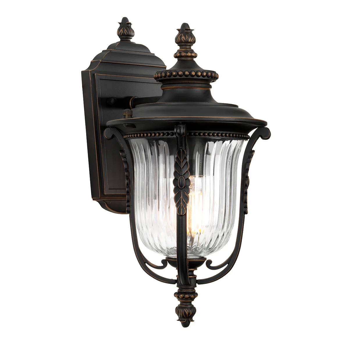 Luverne Small/Medium Wall Lantern - Rubbed Bronze Finish