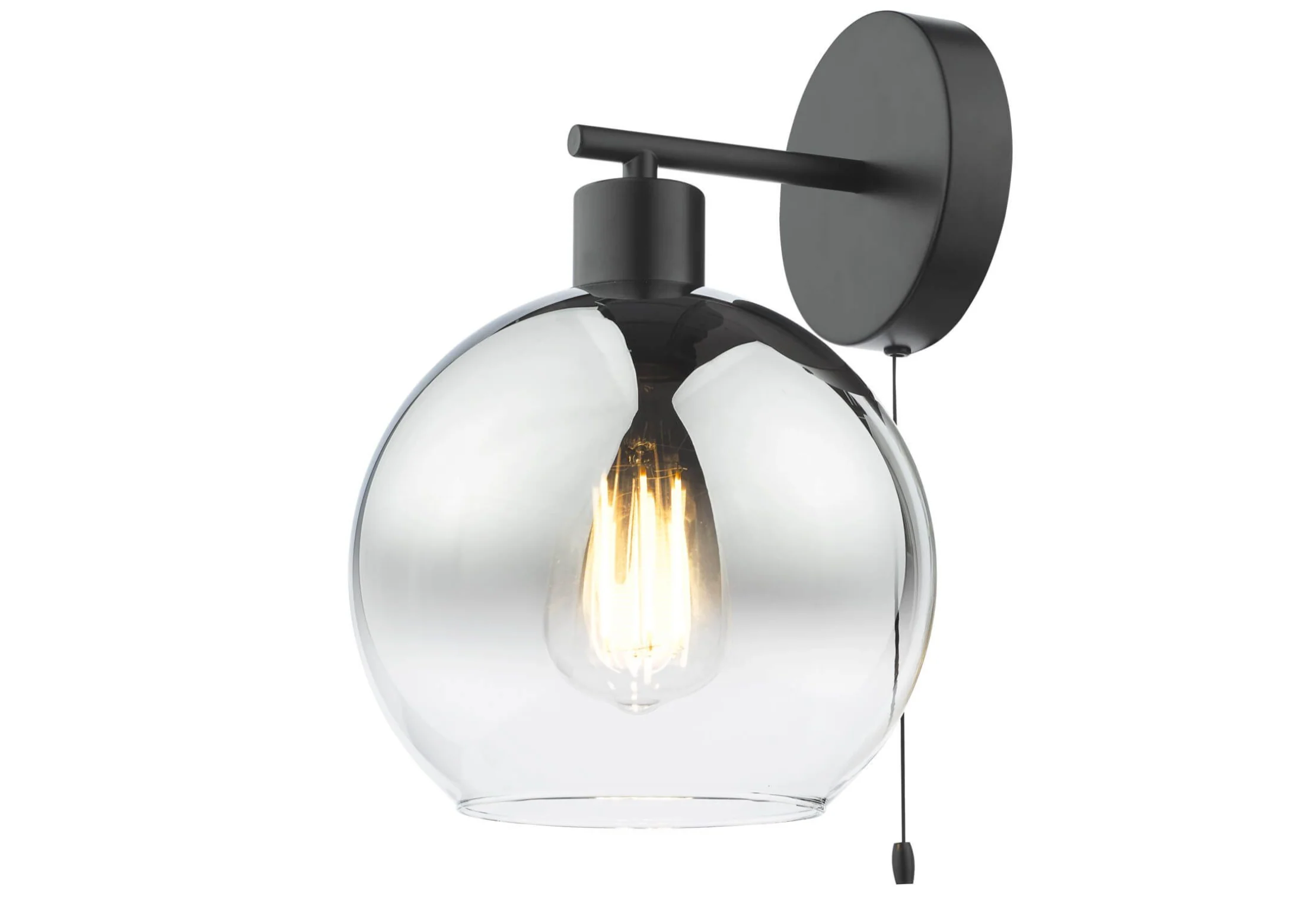 Lycia Wall Light- Satin Gold/ Black w Ombre Glass Finishes
