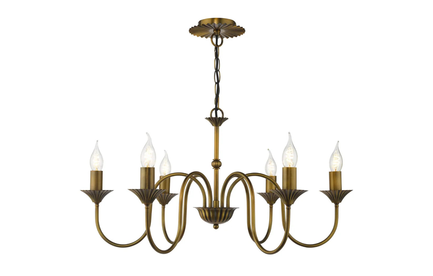 Lydian 6 Light Pendant - Antique Bronze Fitting Only